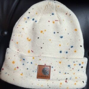 Splatter paint beanie